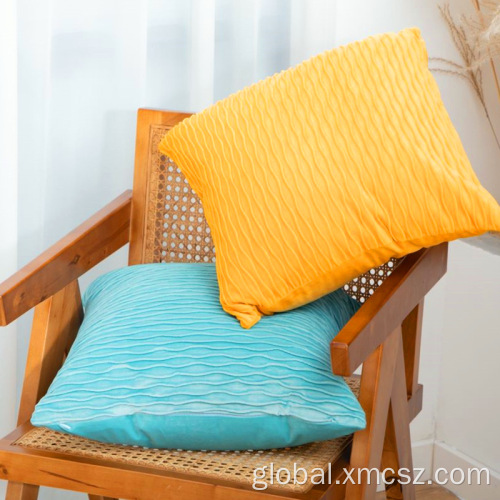 Custom Satin Cushion Covers Pin tuck colorful comfortable indoor cushion covers Manufactory
